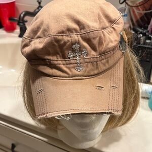 Embellished Brown Women's Cap